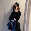 nouveau style japonais cordon décontracté mignon fille jupe 2025 printemps et été doux dames taille élastique kawaii jupe courte femmes