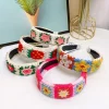 bandeau tricoté style bohème larges fleurs cerceau de cheveux bandeau élastique antidérapant bandeau accessoires de cheveux pour femmes filles