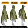 Solomon-Poncho imperméable multifonctionnel, imperméable, housse à capuche, camping en plein air, randonnée, voyage, moto, équipement de pluie, tente