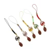 mignon dessin animé maneki neko pendentif voiture porte clés sac pendentif chat chanceux porte clés bijoux à bricoler soi même jouets téléphone sangle ornements couple
