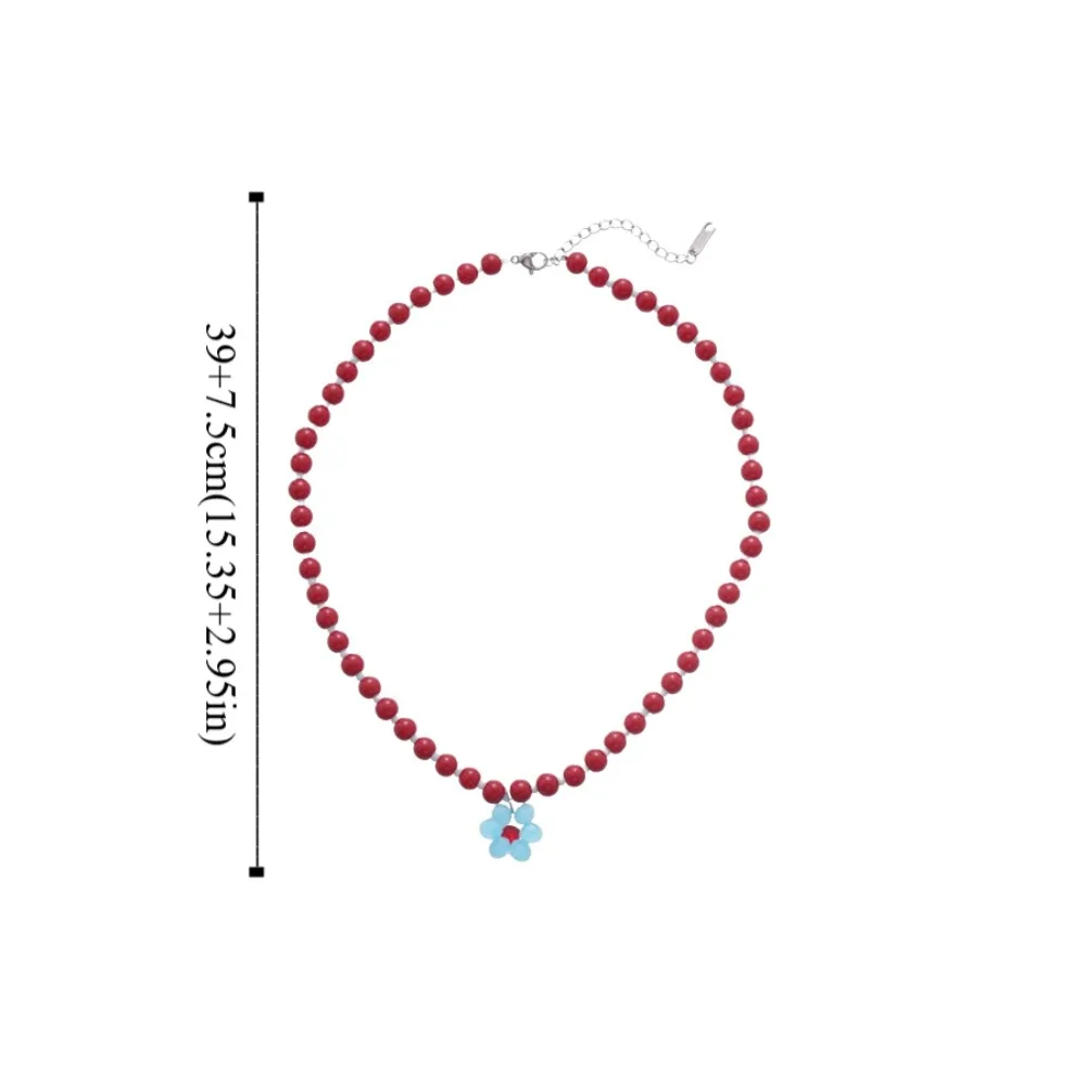 bijoux chics coréens, cadeau de fleurs, collier de perles, marguerite, fleurs, ornements, bohème, ras du cou, pendentif y2k, clavicule, vacances bijoux chics coréens, cadeau de fleurs, collier de perles, marguerite, fleurs, ornements, bohème, ras du cou, pendentif y2k, clavicule, vacances