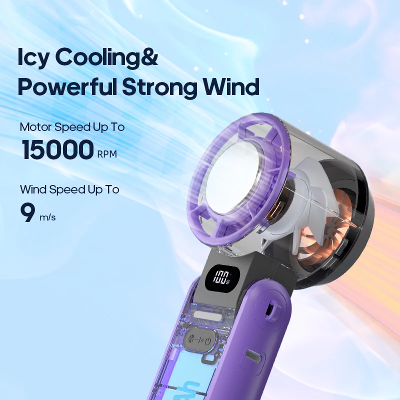 kinscoter ventilateur portatif pliable extérieur mini refroidissement rechargeable 3600 mah 100 niveaux contrôle gratuit ventilateur turbo haute vitesse kinscoter ventilateur portatif pliable extérieur mini refroidissement rechargeable 3600 mah 100 niveaux contrôle gratuit ventilateur turbo haute vitesse