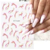 Autocollants pour ongles 3D en marbre rose, étiquettes adhésives, motif aquarelle, fleurs, feuilles, Art de manucure et de pédicure, LASTZ-SJ031 Autocollants pour ongles 3D en marbre rose, étiquettes adhésives, motif aquarelle, fleurs, feuilles, Art de manucure et de pédicure, LASTZ-SJ031