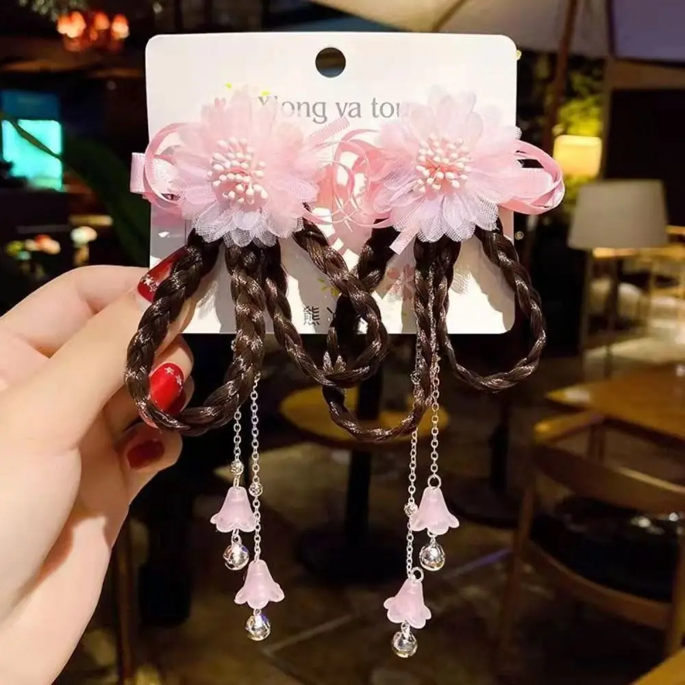 Pince à cheveux avec pompon floral pour femme, pince à cheveux avec nœud papillon, perruque tressée, couvre-chef, épingle à cheveux de Style ancien, accessoires pour cheveux pour femmes Pince à cheveux avec pompon floral pour femme, pince à cheveux avec nœud papillon, perruque tressée, couvre-chef, épingle à cheveux de Style ancien, accessoires pour cheveux pour femmes