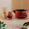 plat à thé japonais, ensemble d'ustensiles à fouet matcha et plateau à bol matcha, fouet en bambou, accessoires de cérémonie du thé 4 pièces