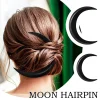 peigne à cheveux de style rétro pour femmes et filles, épingle à cheveux en forme de lune, fourche à cheveux, coiffure, outils de coiffure, accessoires
