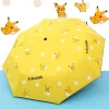 pokemon pikachu parapluie automatique pliant soleil pluie ou briller double usage parapluie hommes femmes parasol protection solaire protection uv