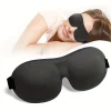Masque de sommeil profilé 3D, masque pour les yeux bloquant la lumière, matériau Ultra doux et respectueux de la peau, couverture oculaire respirante pour le repos, les voyages, le Yoga, 100%