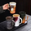 Tasse à café japonaise de grande capacité de 800ML, tasse d’eau en céramique pour le lait, expresso, thé, bière, décoration de maison, cadeau, accessoires pour boissons Tasse à café japonaise de grande capacité de 800ML, tasse d’eau en céramique pour le lait, expresso, thé, bière, décoration de maison, cadeau, accessoires pour boissons