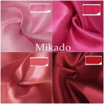 Tissu Mikado rouge et rose cousu robe de soirée en satin de mariage petit costume tissu sergé satin rigide tissu de bricolage Tissu Mikado rouge et rose cousu robe de soirée en satin de mariage petit costume tissu sergé satin rigide tissu de bricolage