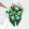 porte clés foulard en soie tissé à la main, chaînes de sac colorées à double nœud, porte clés de voiture décoratif, pendentif mignon, accessoires cadeau pour amis