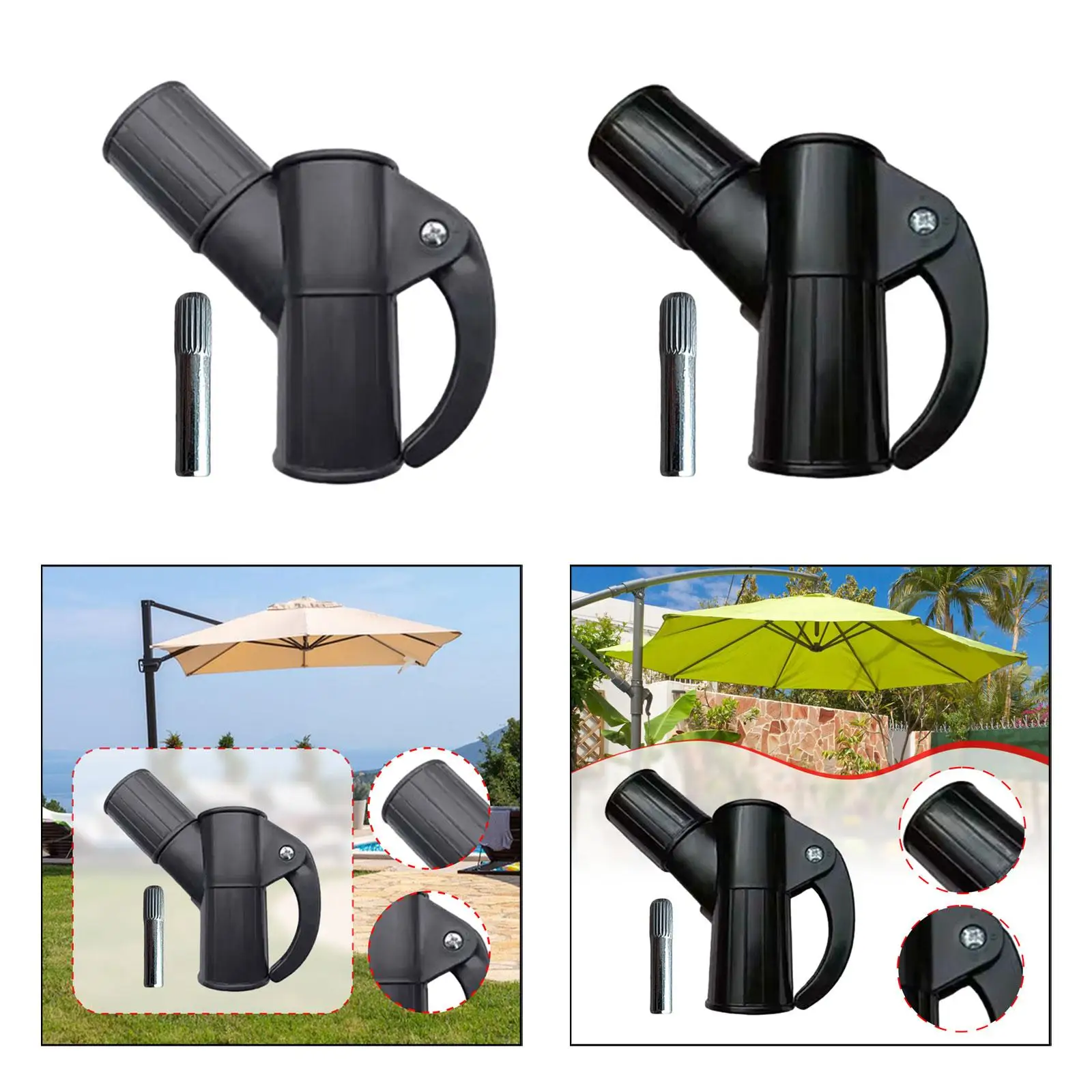 Accessoires de parasol de Patio, pièces de Parasol, parapluie pratique, léger et robuste Accessoires de parasol de Patio, pièces de Parasol, parapluie pratique, léger et robuste