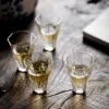 tasse à thé en verre de style japonais, tasse à saké faite à la main, verre de dégustation de whisky de bar, verre à boire transparent pour liqueur, tasse élégante