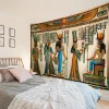 peinture murale éma enne pour chambre à coucher, tapisserie, tombeau nefertalis, thèbes, confrontations murales, dieux des prairies, décor de dortoir de salon
