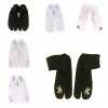 chaussettes élastiques brodées de fleurs à deux orteils, style japonais, mi mollet, séparateur d'orteils, bonneterie pour femmes, chaussettes à bout fendu, cosplay