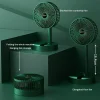 ventilateur portatif pliant en gros d'usine ventilateur de sol rechargeable ventilateurs télescopiques sans fil de bureau usb