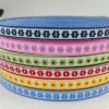 motif de ruban floral jacquard pour rideau et accessoire de vêtement, fleurs pastorales, 5 yards, lot, 1cm