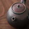 bouilloire à thé en céramique de 260ml, jingdezhen, théière chinoise rétro faite à la main, four en grès, couleur changeante, ensemble d'infuseur kung fu