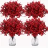 Injpétales de fleurs de Sakura artificielles, plantes en pot de jardin, scène de mariage, décoration de bouquet de maison bricolage, printemps, hiver, nouveau, long, 5 pièces