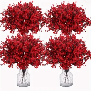 Injpétales de fleurs de Sakura artificielles, plantes en pot de jardin, scène de mariage, décoration de bouquet de maison bricolage, printemps, hiver, nouveau, long, 5 pièces