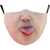 masques qualifiée aux d'halloween college amusants pour adultes, masque buccal en mélange de coton, pfvoltage, écran facial lavable