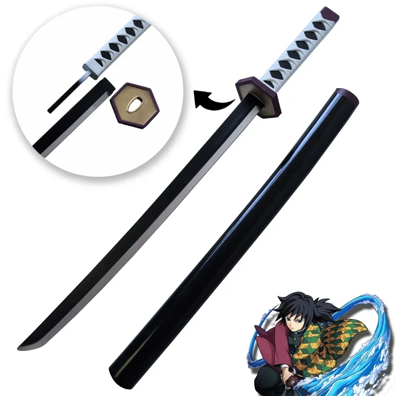 Épée de cosplay demon slayer, 72cm, kimetsu no yaiba, katana kochou shinobu zenitsu tanjiro, jouet de sécurité, modèle en caoutchouc Épée de cosplay demon slayer, 72cm, kimetsu no yaiba, katana kochou shinobu zenitsu tanjiro, jouet de sécurité, modèle en caoutchouc