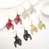 koi carpe métal poisson rouge boucles d'oreilles animal poisson en alliage de zinc poisson rouge eardrop or argent couleur bijoux accessoires koi carpe pendentif