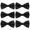 1 pièces nœuds papillon pour hommes mariage noeud papillon noir cravate réglable nœud papillon classique papillon cravate adulte double cravate cadeau d'affaires