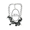 collier gothique à fleurs avec pampilles en cristal et strass, accessoires de collier pour femmes, bijoux de cou, chaîne de clavicule, ras du cou, cadeaux
