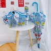 parapluie automatique transparent doraemon cartoon pour garçons et filles, parapluie manuel pliant kawaii, parapluies colorés en pvc, cadeaux y2k