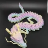 jouet dragon en cristal imprimé en 3d, 88cm, dragon articulé rotatif, cadeau pour enfants avec tdah, parfait pour cadeau d'anniversaire