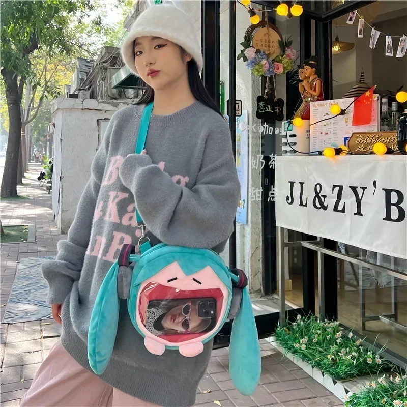 2025 hatsune miku sac à bandoulière nouveau sac à dos mignon anime fille en peluche dessin animé kawaii sac à dos étudiant sac paquet enfants cadeaux jouets 2025 hatsune miku sac à bandoulière nouveau sac à dos mignon anime fille en peluche dessin animé kawaii sac à dos étudiant sac paquet enfants cadeaux jouets