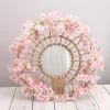 fleurs artificielles sakura suspendues, fausse guirlande florale, pour maison, jardin, arc de mariage, fête, fleur de cerisier, arrangement de décoration murale