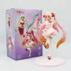 18cm original hatsune miku coreful sakura wafuu kissa ver. figurine de demoiselle d'honneur, modèle de dessin animé, jouets à collectionner, cadeau kawaii