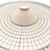 diviseur rond de poterie de 26cm, pièces égaux circulaires, règle de séparation de carte, bricolage, sous glaçure en céramique peinte, tampon auxiliaire, outil de peinture