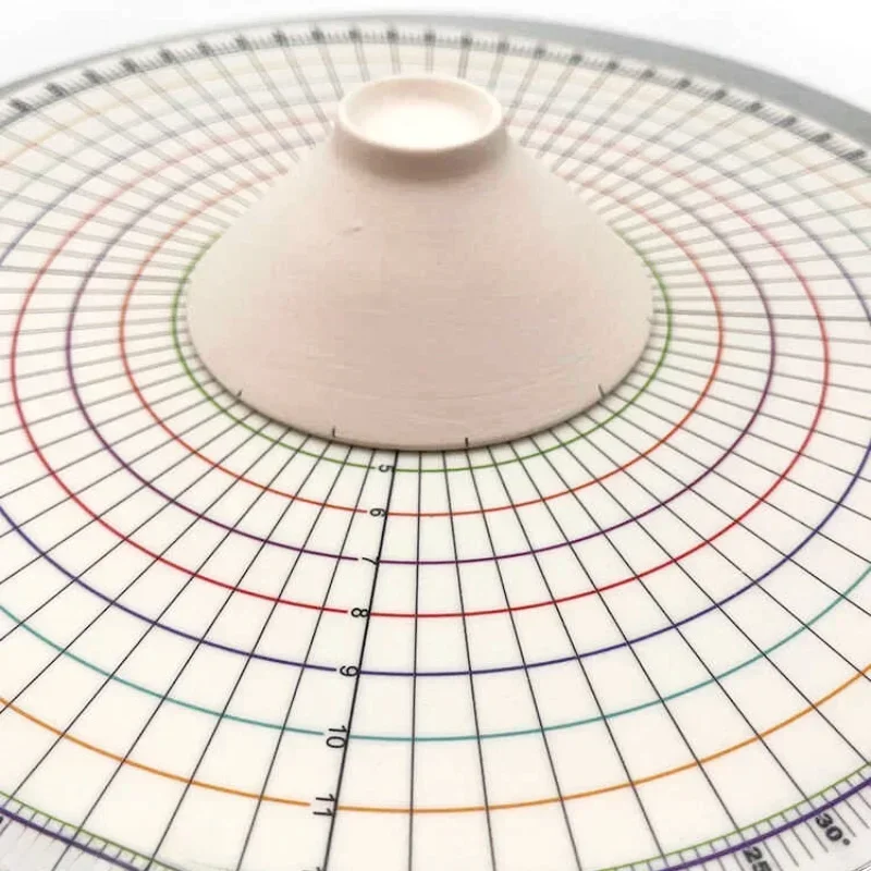 diviseur rond de poterie de 26cm, pièces égaux circulaires, règle de séparation de carte, bricolage, sous glaçure en céramique peinte, tampon auxiliaire, outil de peinture diviseur rond de poterie de 26cm, pièces égaux circulaires, règle de séparation de carte, bricolage, sous glaçure en céramique peinte, tampon auxiliaire, outil de peinture
