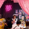 enseigne lumineuse au néon led (pronunciation: kawaii), verticale, mignon, anime japonais, décoration murale, décor de fête pour chambre à coucher