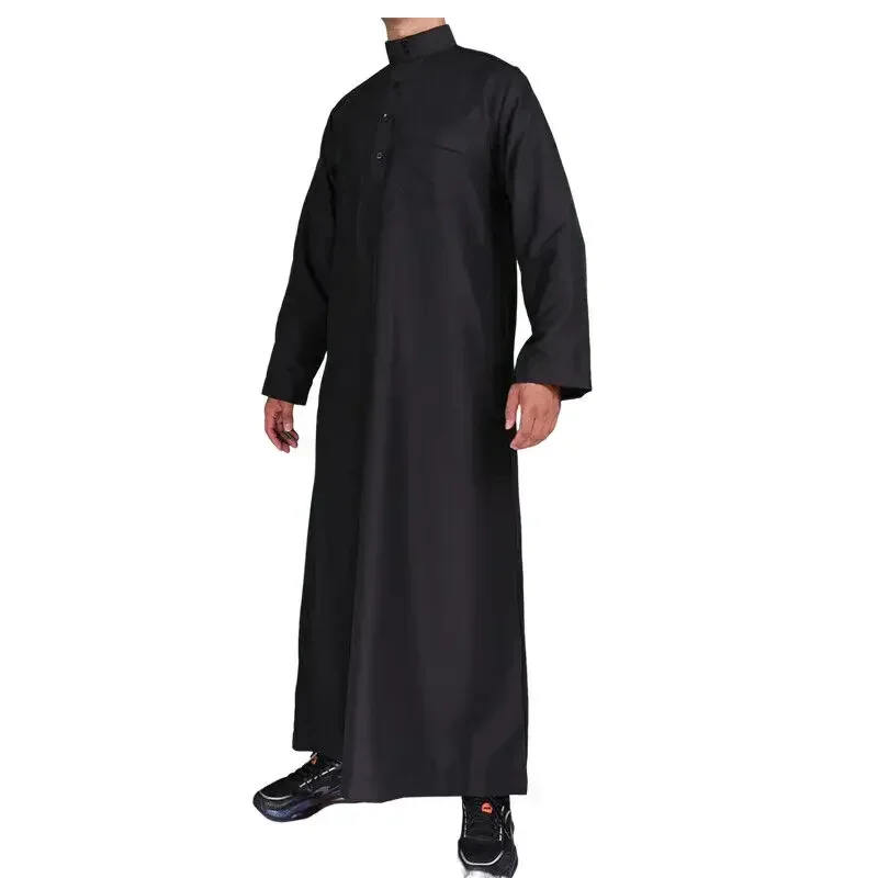 hommes décontracté caftan ample musulman thobe jubba dishdasha thawb robe islamique abaya arabe couleur unie robe hommes décontracté caftan ample musulman thobe jubba dishdasha thawb robe islamique abaya arabe couleur unie robe