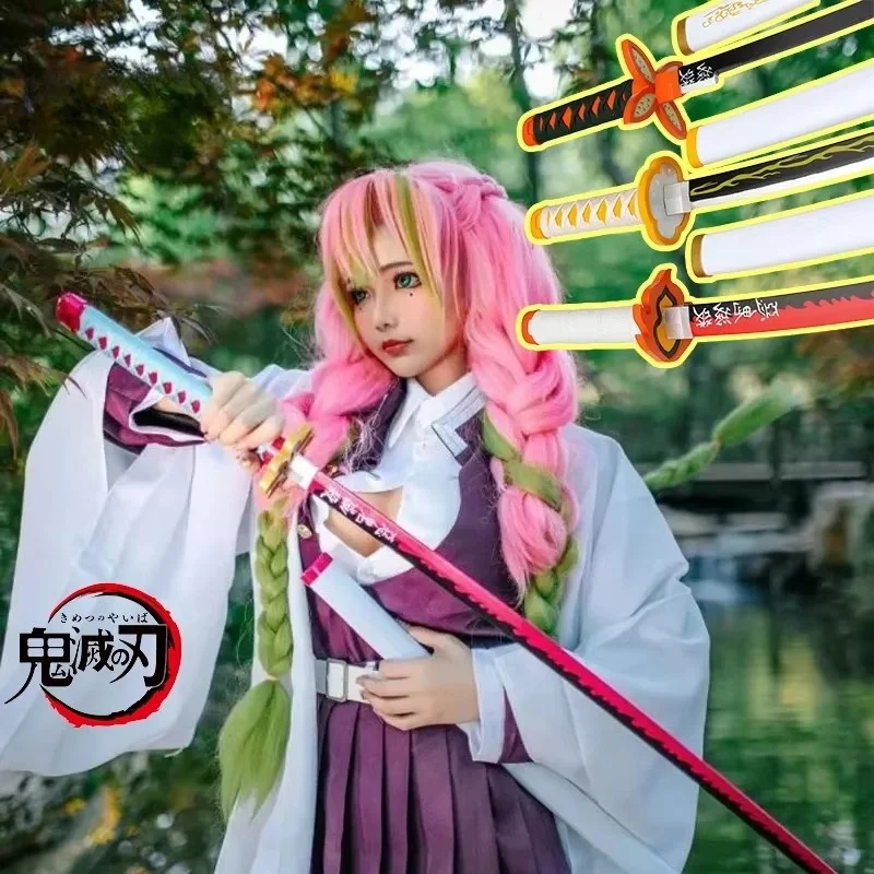 72/104 cm démon Slayer Katana Kimetsu No Yaiba lame Anime Cosplay accessoire Tanjirou Mitsuri taille réelle japonais Katana sabre enfant jouet 72/104 cm démon Slayer Katana Kimetsu No Yaiba lame Anime Cosplay accessoire Tanjirou Mitsuri taille réelle japonais Katana sabre enfant jouet