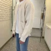 cardigan à manches longues avec fermeture éclair pour hommes, haut pull, tricots, veste, vêtements d'extérieur, automne, hiver, tout manteau, vêtements y2k, ins