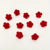 10 pièces d'épingles à cheveux à fleurs rouges adaptées aux filles