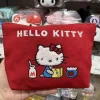 sac de maquillage rouge de grande capacité pour femmes, nouvelle mode kawaii, sac de rangement de voyage pour filles mignonnes, portefeuille zéro cadeaux, 2025