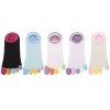 coton yoga anti dérapant sué invisible bateau chaussettes orteil chaussettes cheville chaussettes 5 doigts chaussettes