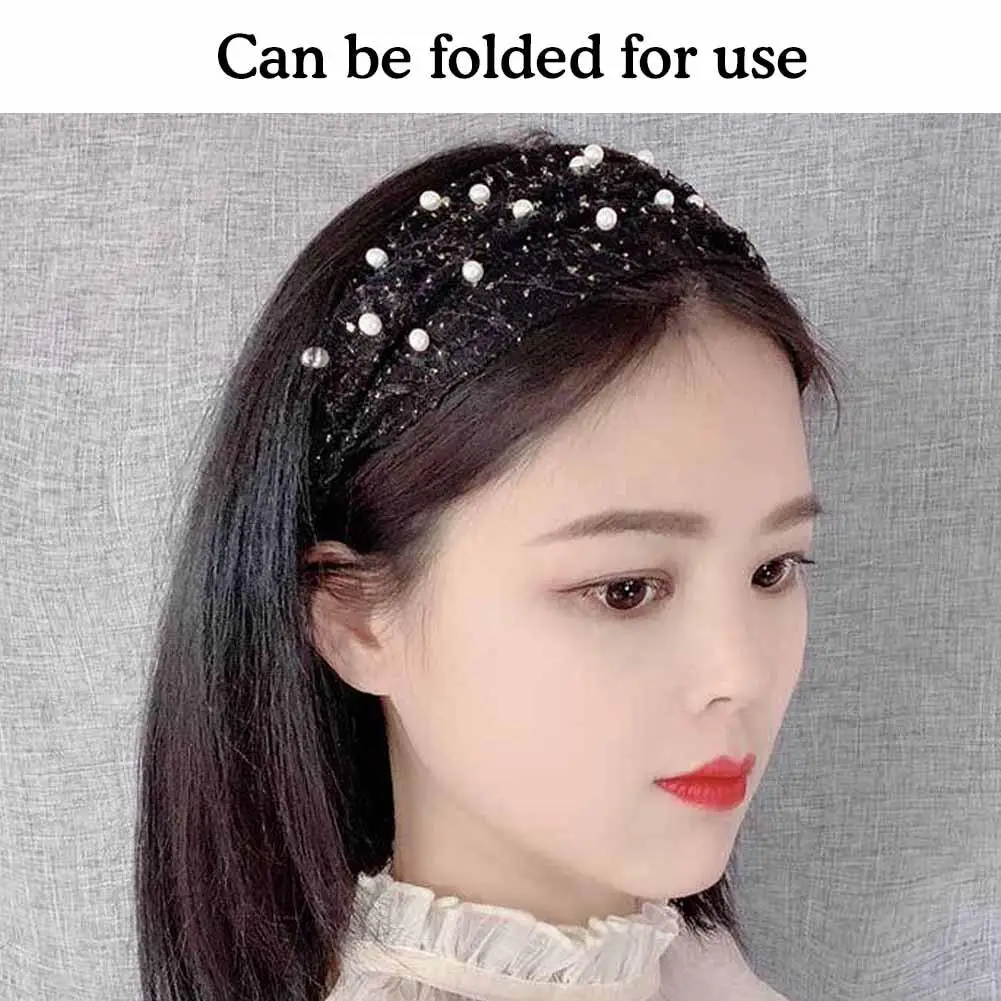 Bandeau élégant femmes bandeau creux motif de fleur strass brillants fausses perles bandeau de cheveux à large bord Vintage bandeaux Bandeau élégant femmes bandeau creux motif de fleur strass brillants fausses perles bandeau de cheveux à large bord Vintage bandeaux