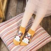 chaussettes de rinçage pour chiot de dessin animé mignon pour femmes, chaussettes courtes confortables et respirantes, 03, 5 paires