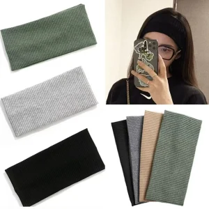 Bandeau de sport pour cyclisme, lavage du visage, Bandana tricoté en coton coréen doux pour femmes et filles, accessoire de cheveux à la mode Bandeau de sport pour cyclisme, lavage du visage, Bandana tricoté en coton coréen doux pour femmes et filles, accessoire de cheveux à la mode