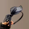 vente chaude de la saison nouveau bandeau en maille avec nœud papillon couvre chef pour femme bandeau de cheveux pressé élégant pince à cheveux polyvalente cheveux a...