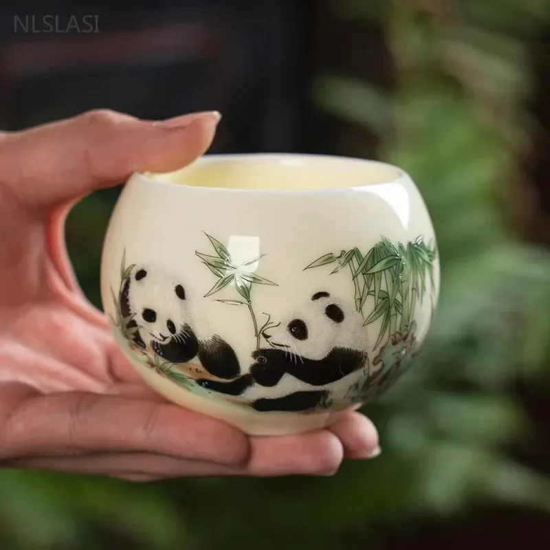 service à thé rétro fait à la main, tasse à thé en céramique, accessoires de cuisine, tasse principale en porcelaine, fournitures de cérémonie du thé chinois, verres, 150ml service à thé rétro fait à la main, tasse à thé en céramique, accessoires de cuisine, tasse principale en porcelaine, fournitures de cérémonie du thé chinois, verres, 150ml