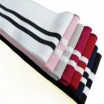 JIETAI-DTY tissu côtelé rayé tricoté, accessoires en tissu de bricolage, poignets de col, tirage de fond d&rsquo;ourlet, texturage de Design de mode, été