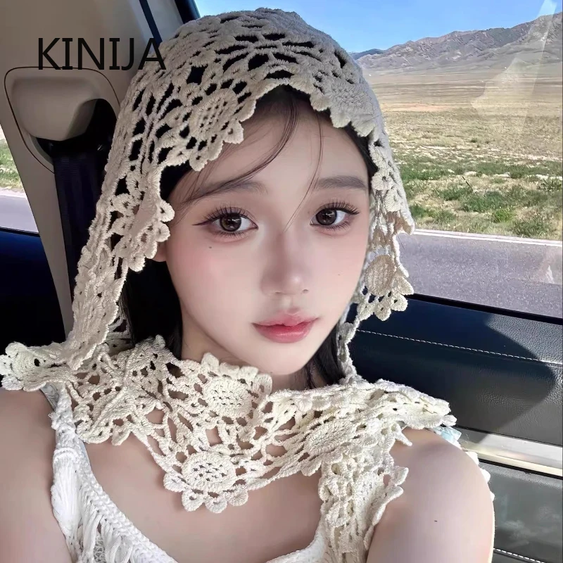 japonais dentelle évider tricoté chapeau femmes ethnique sle voyage photoaphy visage minceur aérien casquette foulard chapeau décontracté japonais dentelle évider tricoté chapeau femmes ethnique sle voyage photoaphy visage minceur aérien casquette foulard chapeau décontracté
